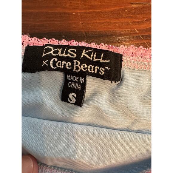 Dolls Kill Brand Care Bears Mesh Mini Skirt Size Small NWOT - Picture 6 of 7